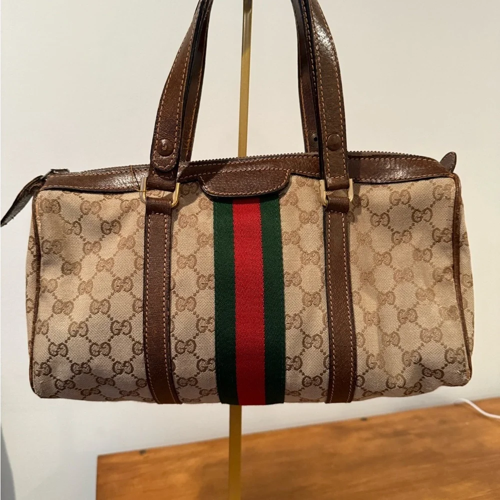 Gucci Vintage Boston Sherry Line Bag - Picture 2 of 13